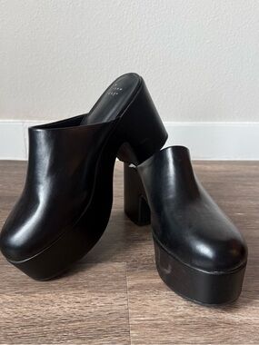 Target Black Platform Mule Clogs